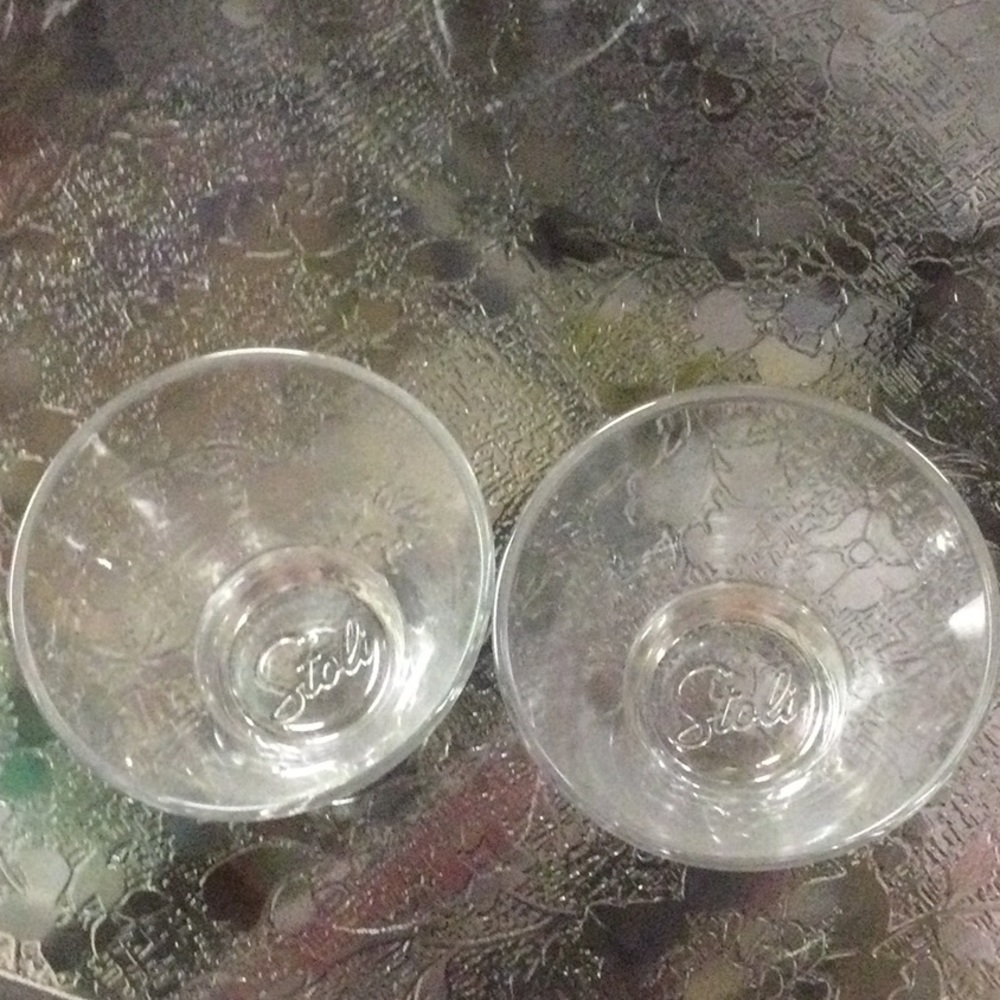 New 2 Stoli Glasses